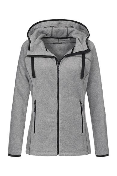 Hooded fleece jacket for women