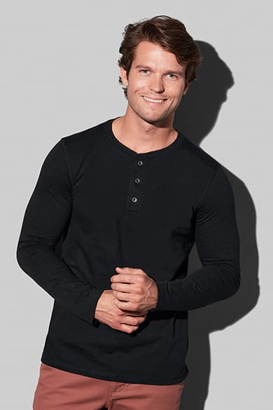 Long sleeve with buttons for men