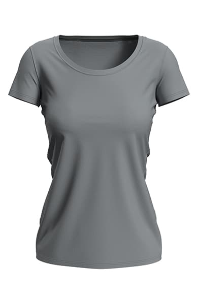 T-shirt con girocollo da donna