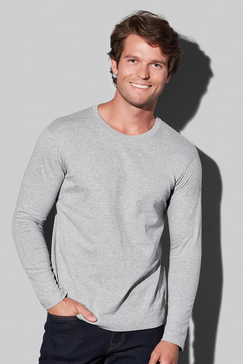 huwelijk Gooi haag Stedman Comfort-T 185 Long Sleeve T-shirt met lange mouwen voor mannen