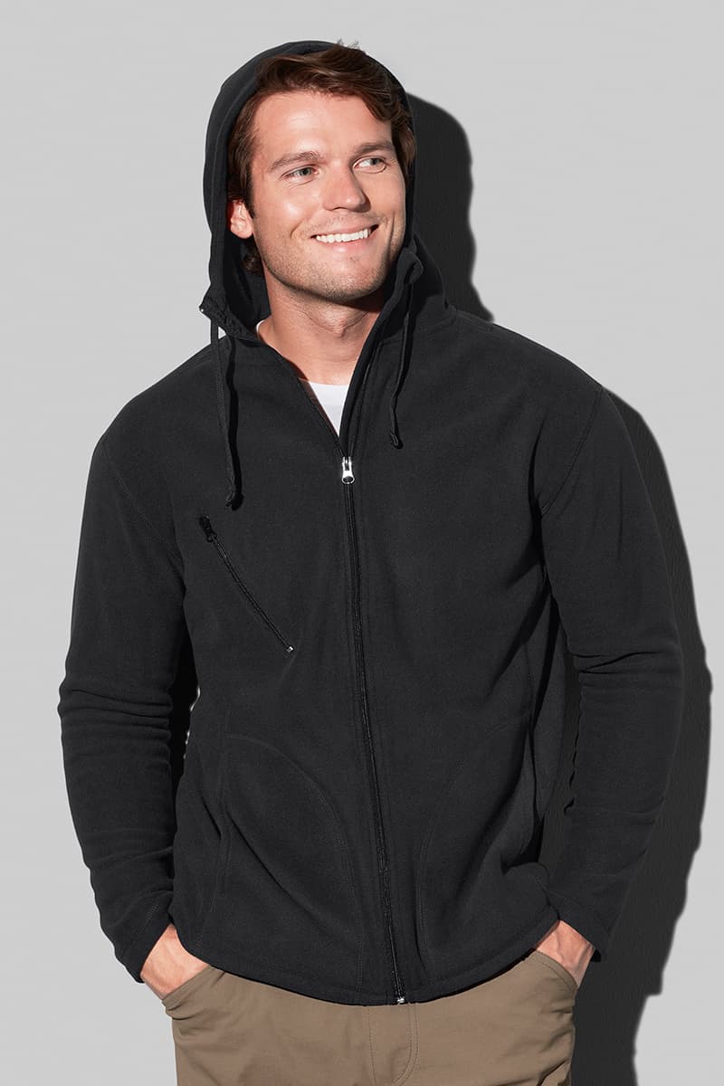 Hooded Fleece Jacket - Fleece jas met capuchon voor mannen model 1