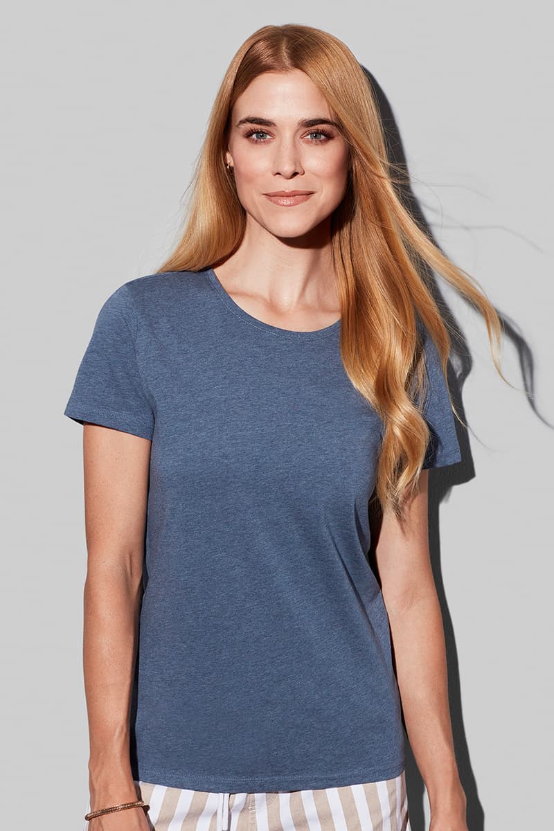 Lux Fitted - Crew neck T-shirt for women model 1