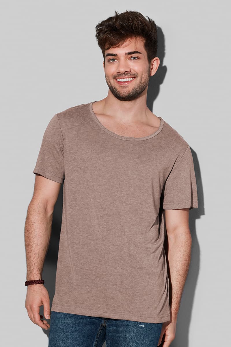 David Oversized - Oversized T-shirt met ronde hals voor mannen model 1