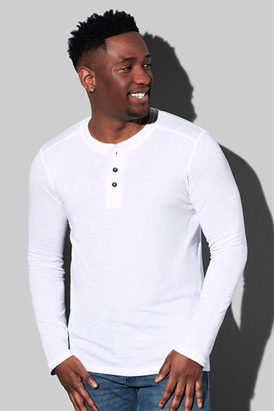 Long sleeve with buttons for men