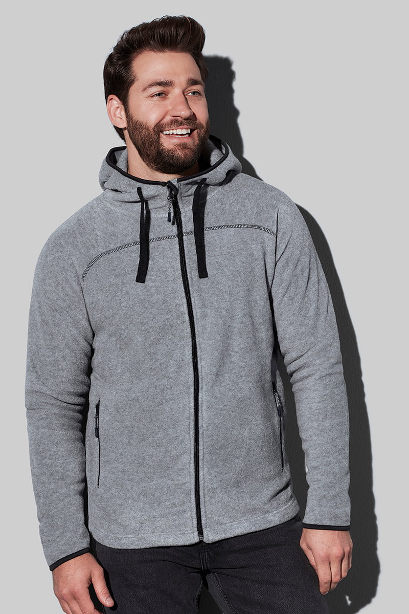 Power Fleece Jacket - Hooded fleece jacket for men model 1
