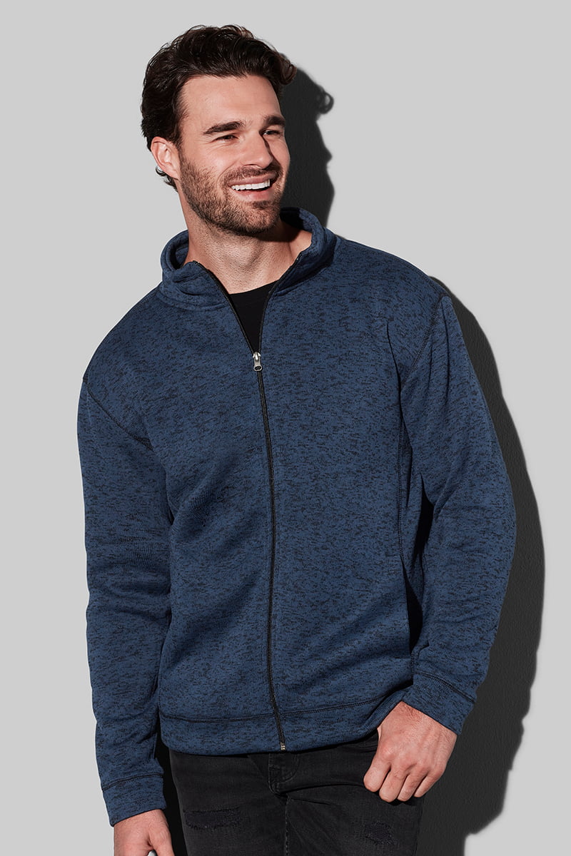 Knit Fleece Jacket - Fleece jas voor mannen
 model 1