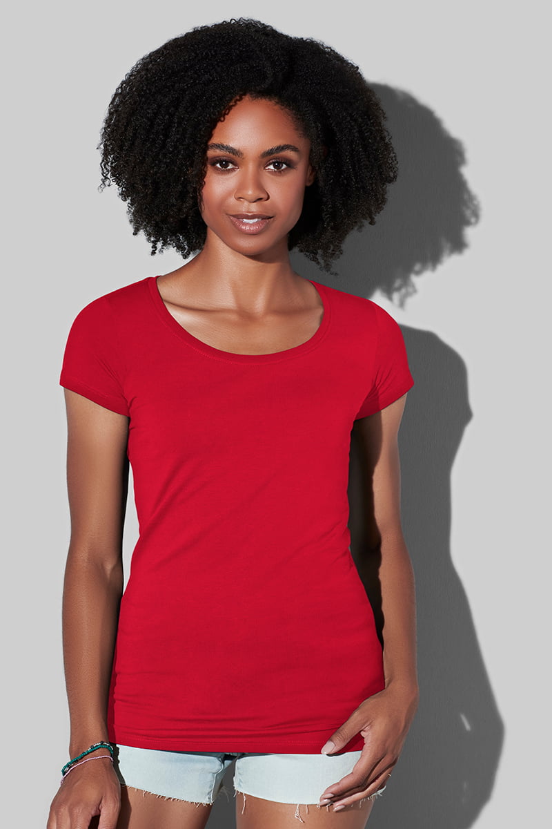 Claire Crew Neck - Crew neck T-shirt for women model 3