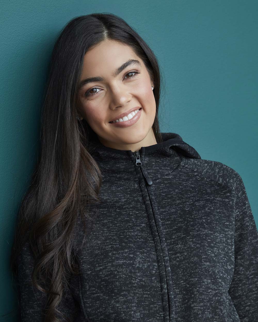 ST5560 Lux Hooded Knitfleece Jacket