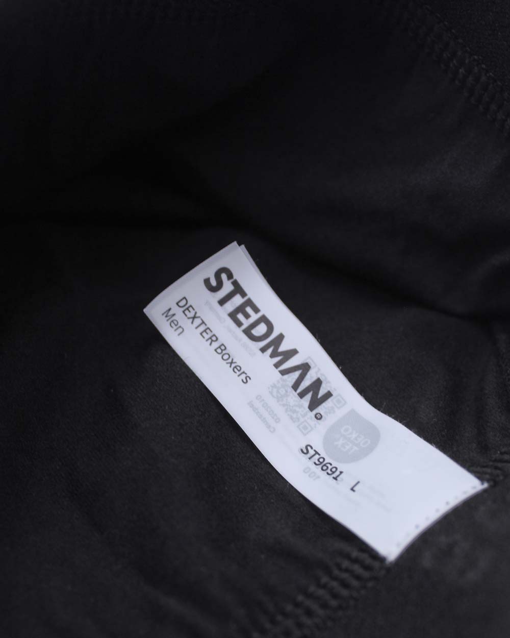 tear-away size and care label in waistband